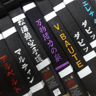 custom karate belts