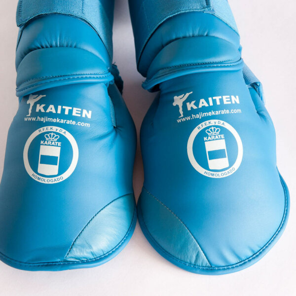 Kaiten RFEK foot and shin guards blue
