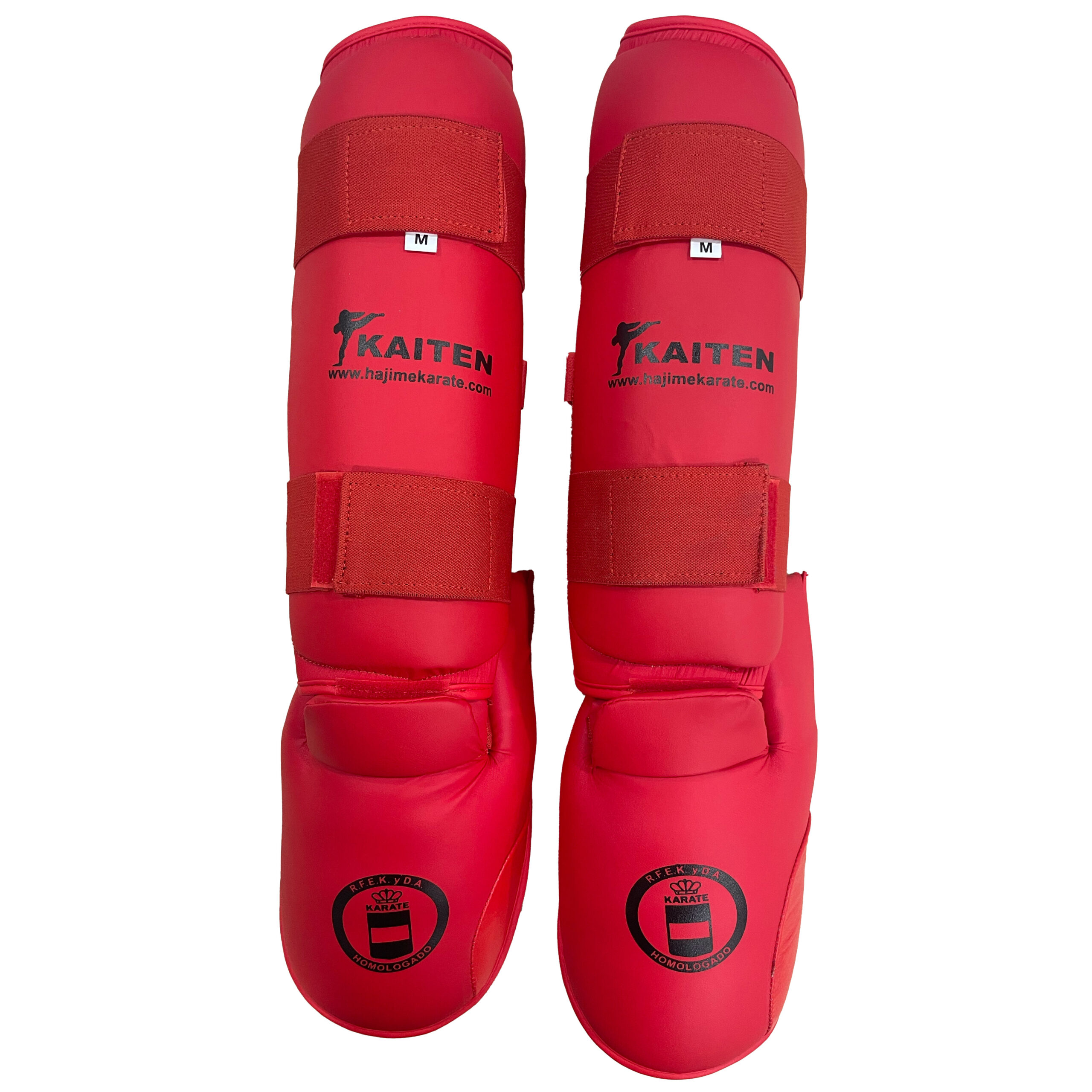 OPORTUNIDAD | Espinilleras KAITEN | Talla M | Rojo