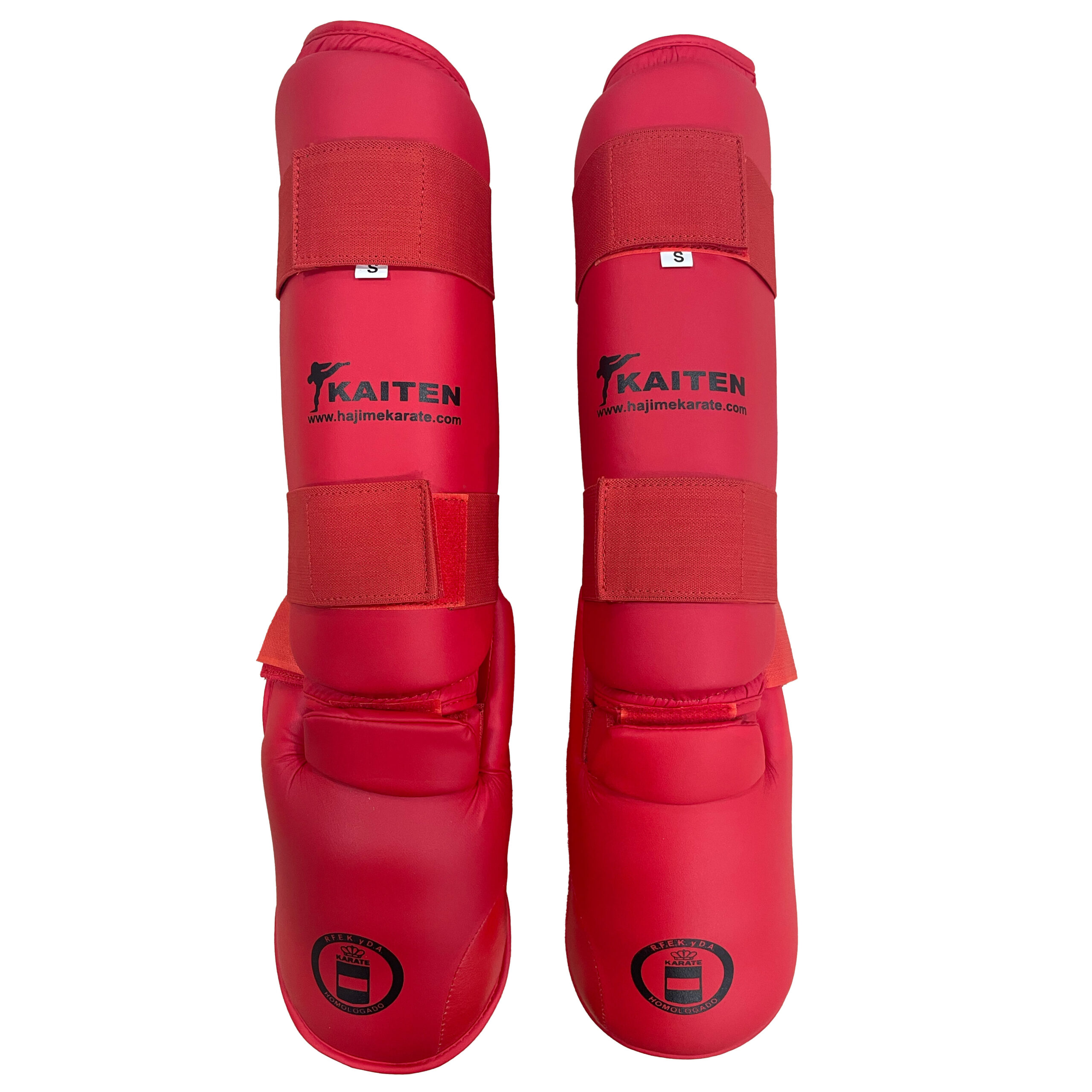 OPORTUNIDAD | Espinilleras KAITEN | Talla S | Rojo